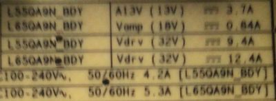 FUENTE PARA TV SAMSUNG / NUMERO DE PARTE BN44-01170A / BN4401170A / 01170A / L65QA9N_BDY / MODELO QN65S95BAFXZA / QN65S95BAFXZX FE03 - Imagen 2